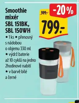 Albert Smoothie mixér SBL 151BK, SBL 150WH nabídka