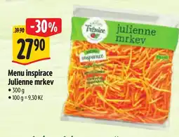 Albert Menu inspirace Julienne mrkev nabídka