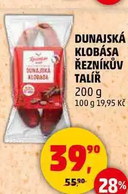 Penny Market DUNAJSKÁ KLOBÁSA ŘEZNÍKŮV TALÍŘ, 200 g nabídka