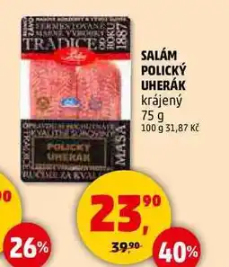 Penny Market SALÁM POLICKÝ UHERÁK krájený, 75 g nabídka