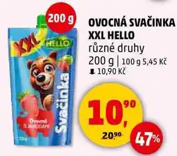 Penny Market OVOCNÁ SVAČINKA XXL HELLO různé druhy, 200 g nabídka