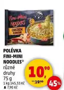 Penny Market POLÉVKA FINI-MINI NOODLES různé druhy, 75 g nabídka