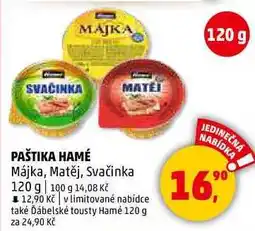 Penny Market PAŠTIKA HAMÉ Májka, 120 g nabídka