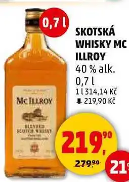 Penny Market SKOTSKÁ WHISKY MC ILLROY 40% alk., 0,7 l nabídka