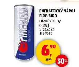 Penny Market ENERGETICKÝ NÁPOJ FIRE-BIRD různé druhy, 0,25 l nabídka