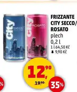 Penny Market FRIZZANTE CITY SECCO/ ROSATO plech, 0,2 l nabídka