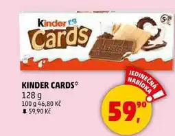 Penny Market KINDER CARDS, 128 g nabídka