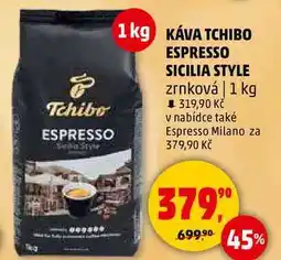 Penny Market KÁVA TCHIBO ESPRESSO SICILIA STYLE zrnková, 1 kg nabídka