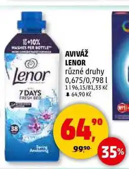 Penny Market AVIVÁŽ LENOR různé druhy, 0,675/0,798 l nabídka