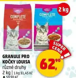 Penny Market GRANULE PRO KOČKY LOUISA různé druhy, 2 kg nabídka