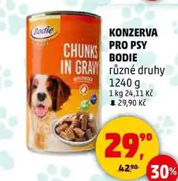 Penny Market KONZERVA PRO PSY BODIE různé druhy, 1240 g nabídka