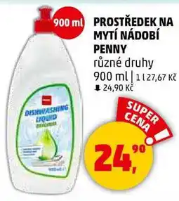 Penny Market PROSTŘEDEK NA MYTÍ NÁDOBÍ PENNY různé druhy, 900 ml nabídka
