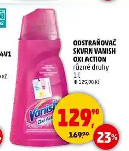 Penny Market ODSTRAŇOVAČ SKVRN VANISH OXI ACTION různé druhy,1 l nabídka