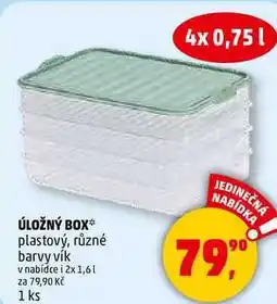 Penny Market ÚLOŽNÝ BOX plastový, různé barvy vík, 1 ks nabídka
