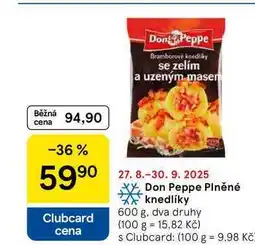 Tesco Don Peppe Plněné knedlíky, 600 g nabídka