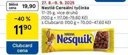 Tesco Nestlé Cereální tyčinka, 17-25 g nabídka