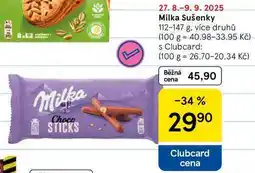 Tesco Milka Sušenky, 112-147 g, více druhů nabídka