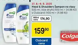 Tesco Head & Shoulders Šampon na vlasy, 500 ml, více druhů nabídka