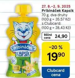 Tesco Pribináček Kapsík, 70 g, dva druhy nabídka