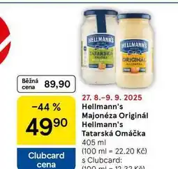 Tesco Hellmann's Majonéza Originál, 405 ml nabídka