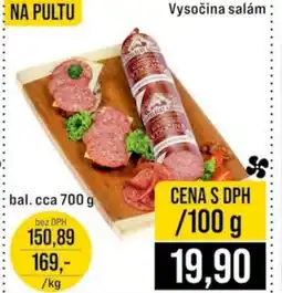 Jip Vysočina salám nabídka