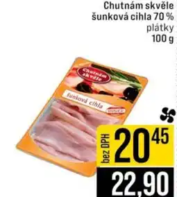 Jip Chutnám skvěle šunková cihla 70% plátky nabídka