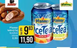 Jip Pfanner ledový čaj broskev citron 0,33 l nabídka