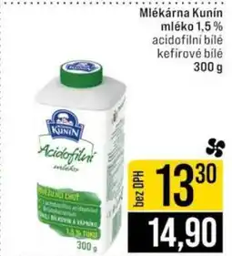 Jip Mlékárna Kunín mléko 1,5% acidofilní bílé kefírové bílé nabídka