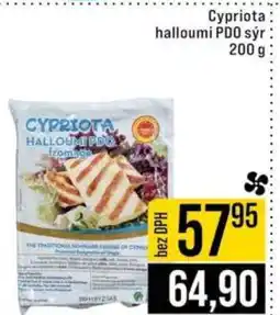 Jip Cypriota halloumi PDO sýr nabídka