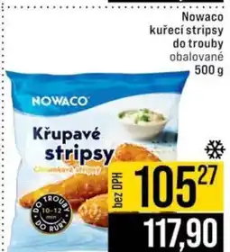 Jip Nowaco kuřecí stripsy do trouby obalované 500 g nabídka