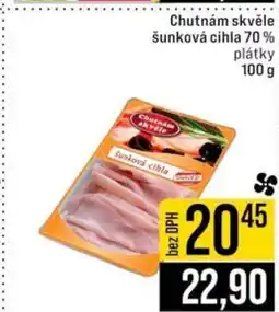 Jip Chutnám skvěle šunková cihla 70% plátky nabídka