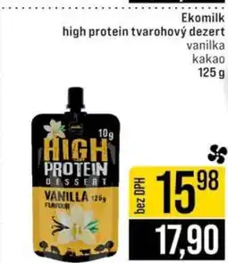 Jip Ekomilk high protein tvarohový dezert nabídka