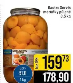 Jip Gastro servis meruňky půlené nabídka