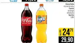 Jip Coca-Cola, Fanta, Sprite nabídka