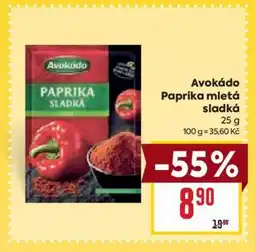 Billa Avokádo Paprika mletá sladká nabídka