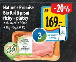 Albert Nature's Promise Bio Krůtí prsí řízky - plátky nabídka