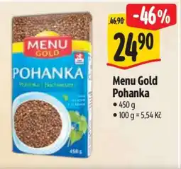 Albert Menu Gold pohanka nabídka
