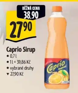 Albert Caprio Sirup nabídka