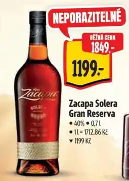 Albert Zacapa Solera Gran Reserva nabídka