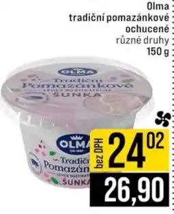 Jip Olma tradiční pomazánkové ochucené nabídka