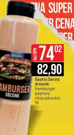 Jip Gastro Servis dresink hamburger pepřový ninja pikantni nabídka