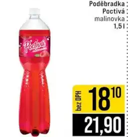 Jip Poděbradka Poctivá malinovka nabídka