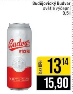 Jip Budějovický Budvar světlé výčepní nabídka