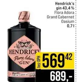 Jip Hendrick's gin 43.4% Flora Adora Grand Cabernet Oasium nabídka