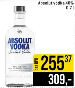 Jip Absolut vodka 40% nabídka