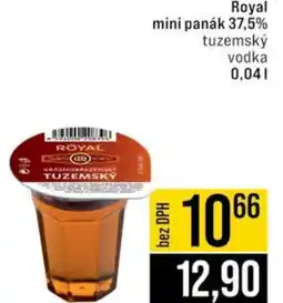 Jip Royal mini panák 37,5% tuzemský vodka nabídka