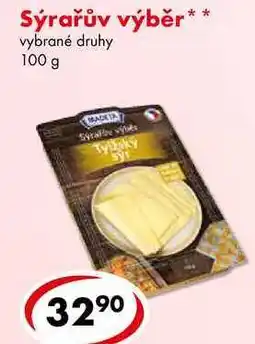 CBA Sýrařův výběr, 100 g nabídka