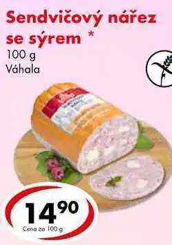 CBA Sendvičový nářez se sýrem, 100 g nabídka