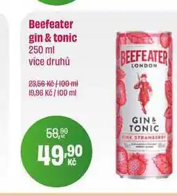BonVeno Beefeater gin & tonic 250 ml nabídka