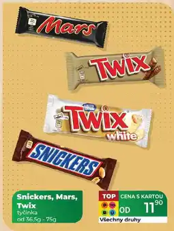 Tamda Foods Snickers, Mars, Twix tyčinka od 36,5g - 75g nabídka